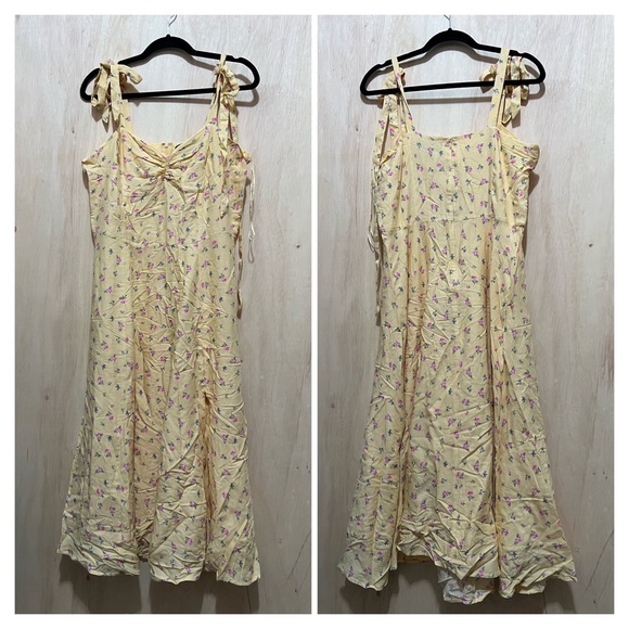 BARDOT Midi Bow Tie Dress size 10 - Picture 2 of 6